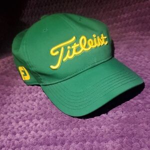 Titleist Green Hat YOUTH Size with Yellow Embroidery